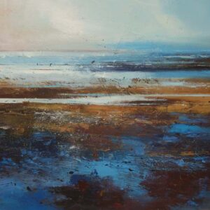 Estuary Original signed Acrylic and Mixed Media Painting by Claire Wiltsher
