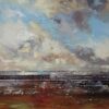 Big Sky Original signed Acrylic and Mixed Media Painting by Claire Wiltsher