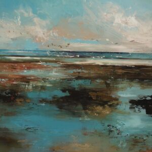 Migration Original signed Acrylic and Mixed Media Painting by Claire Wiltsher